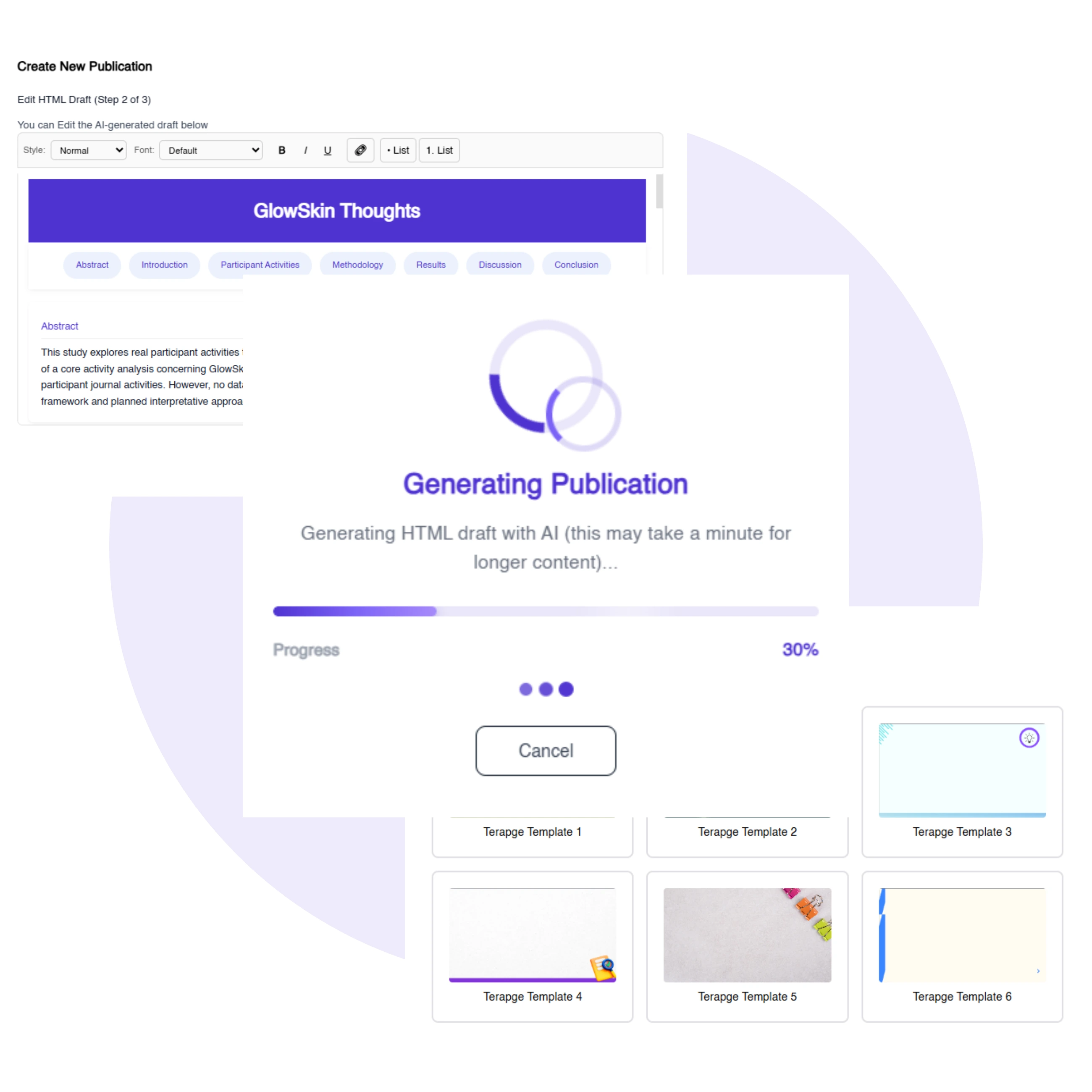 Terapage: online qualitative and quantitative market research platform
