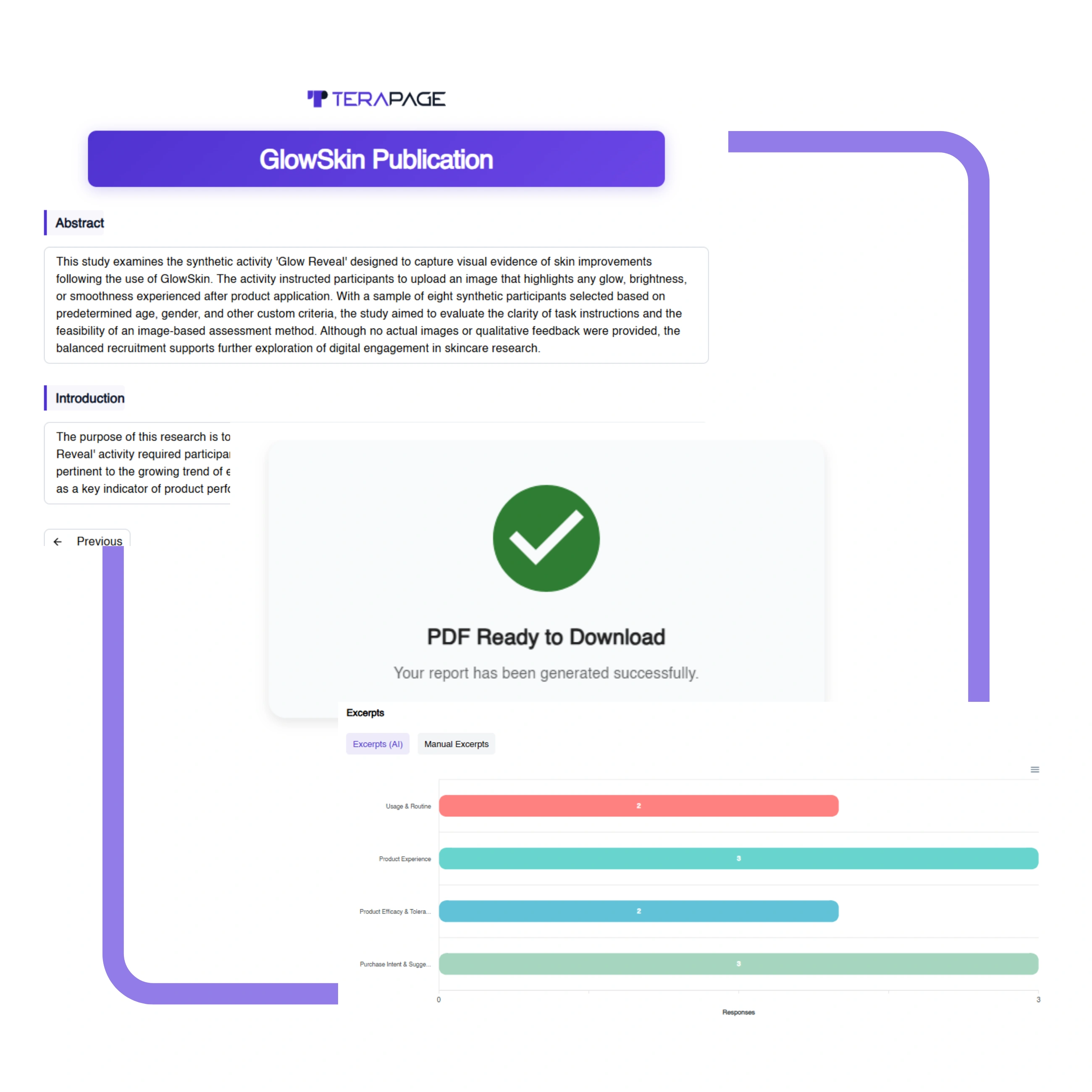 Terapage: online qualitative and quantitative market research platform
